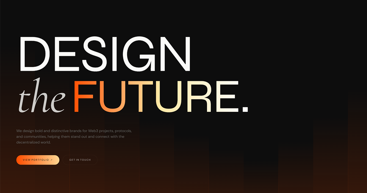 Lufense Web3 design agency preview with crypto, NFT, and gaming visual design direction