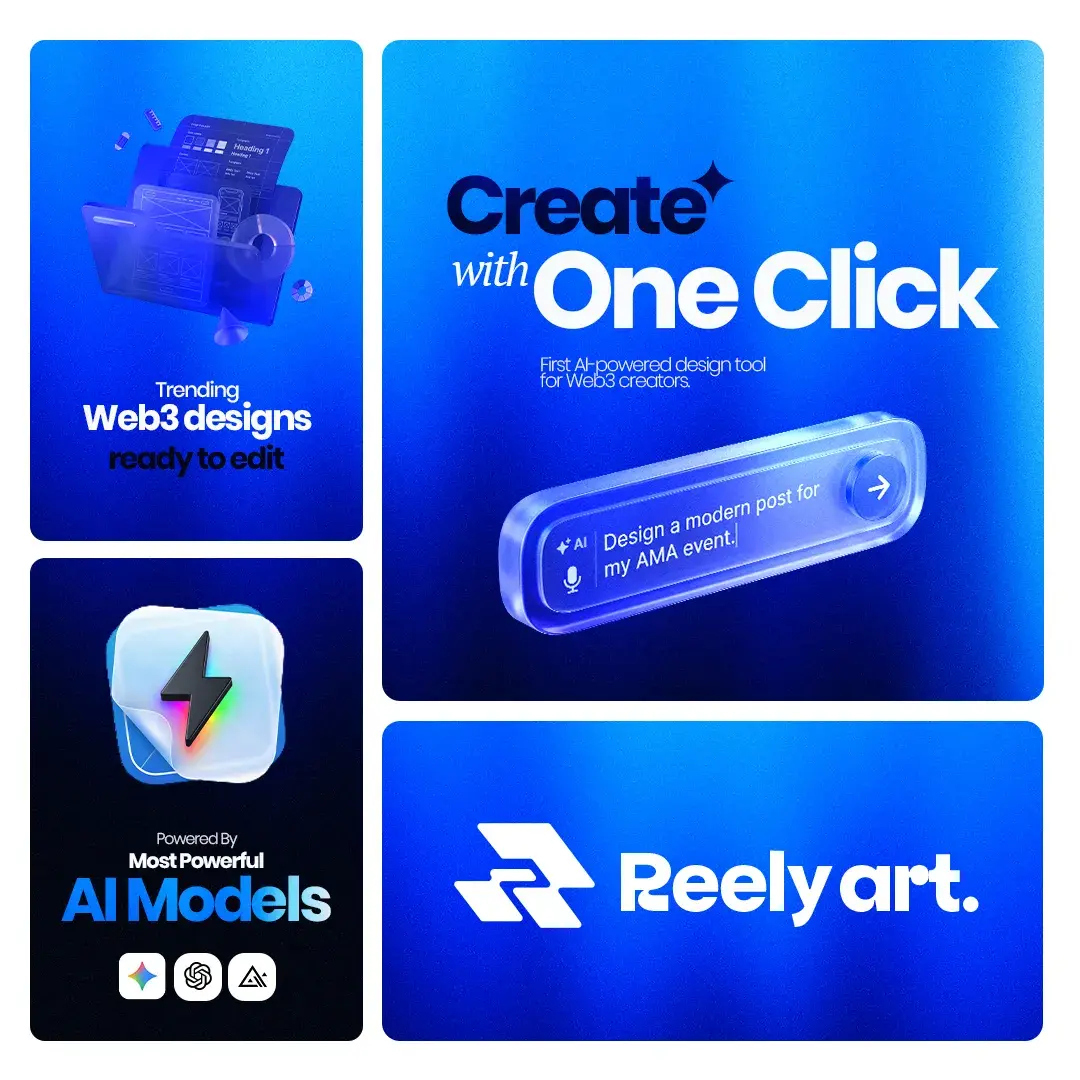Reely Art Web3 design case study by Lufense